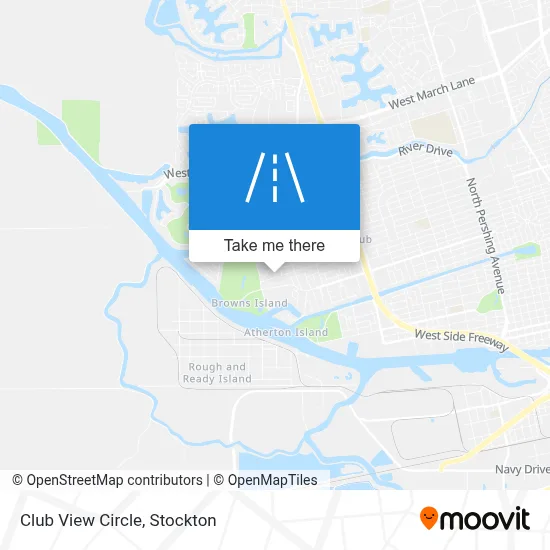 Club View Circle map