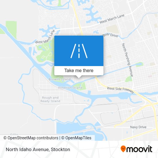 North Idaho Avenue map
