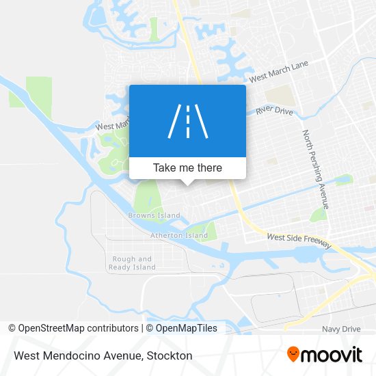 Mapa de West Mendocino Avenue
