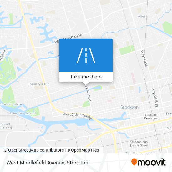 Mapa de West Middlefield Avenue