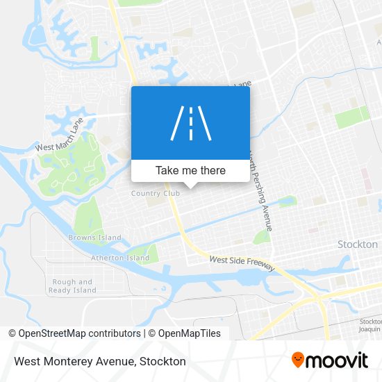 West Monterey Avenue map