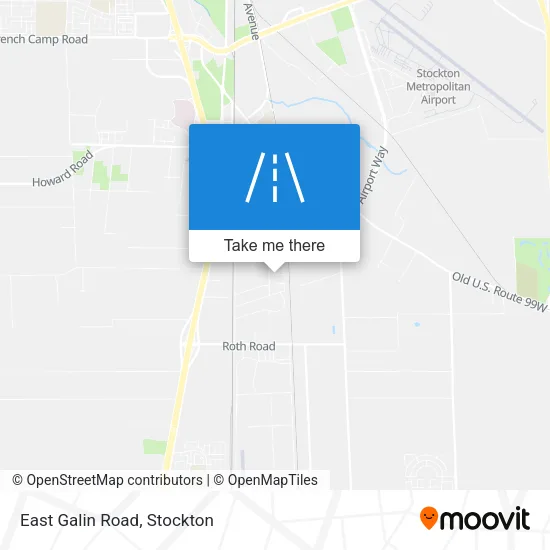 East Galin Road map