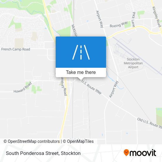 South Ponderosa Street map