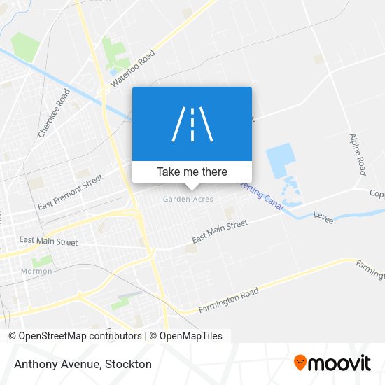 Mapa de Anthony Avenue