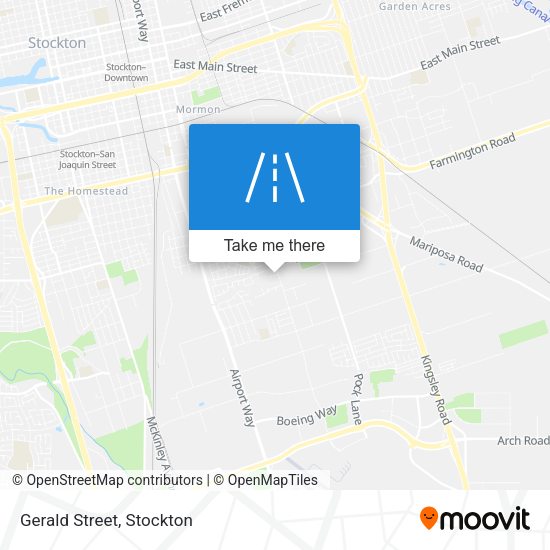 Mapa de Gerald Street