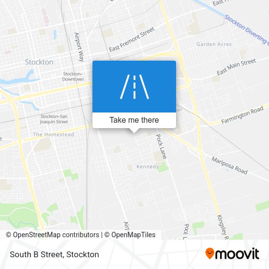Mapa de South B Street