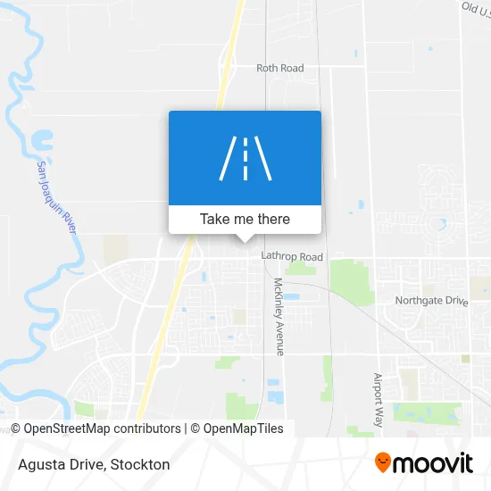 Agusta Drive map