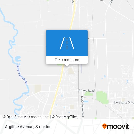 Mapa de Argillite Avenue