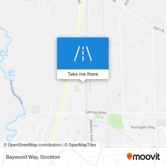 Baywood Way map