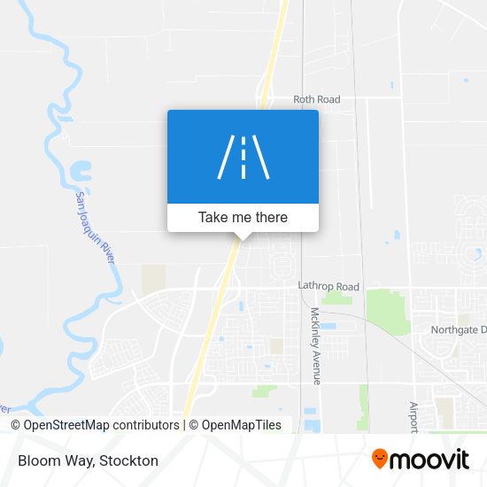 Mapa de Bloom Way