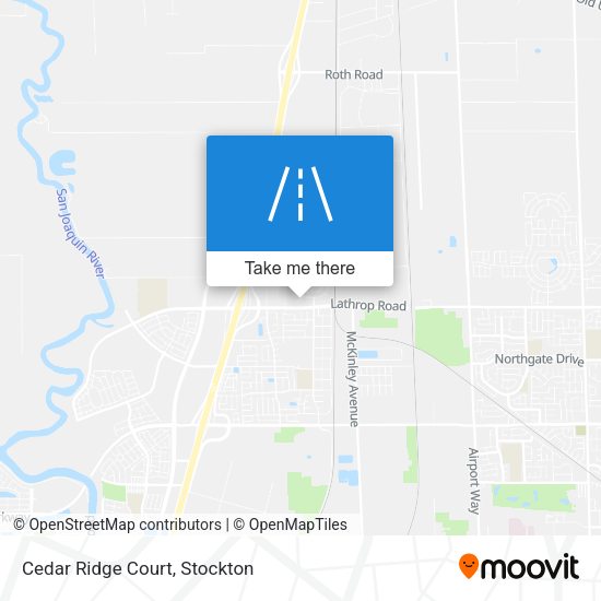 Mapa de Cedar Ridge Court