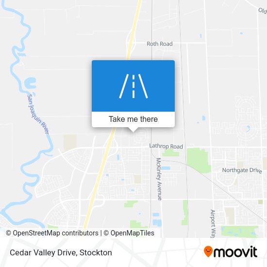 Mapa de Cedar Valley Drive