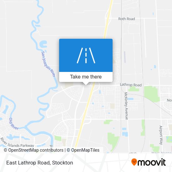 East Lathrop Road map