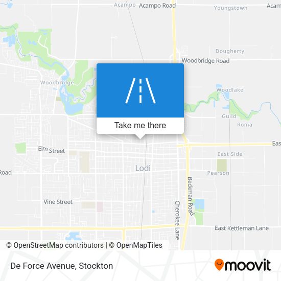 Mapa de De Force Avenue