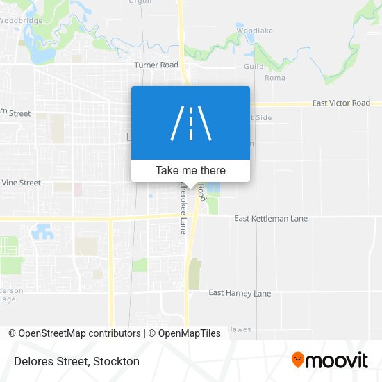 Mapa de Delores Street