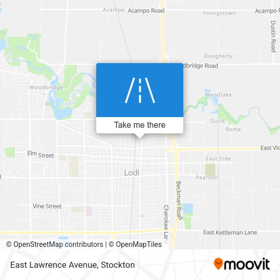 East Lawrence Avenue map