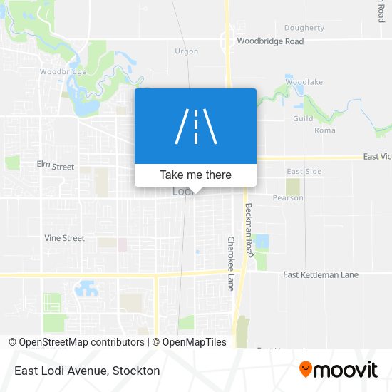 Mapa de East Lodi Avenue