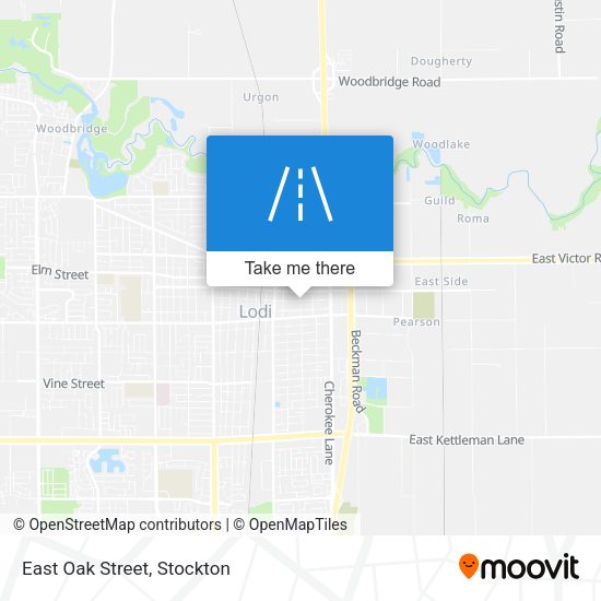 East Oak Street map