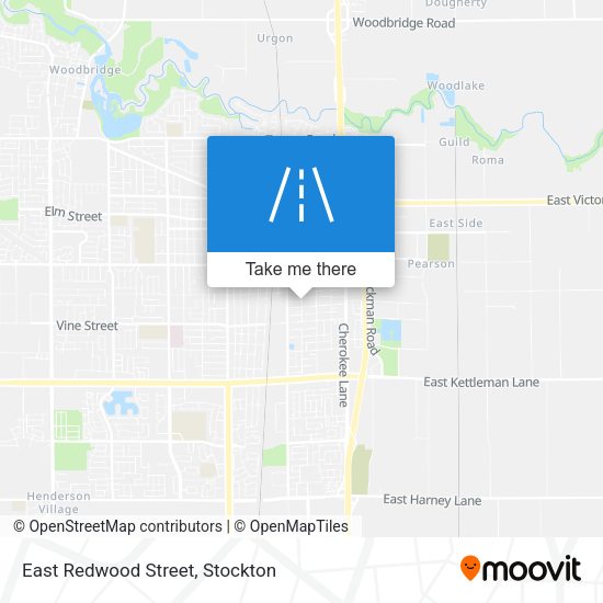 East Redwood Street map