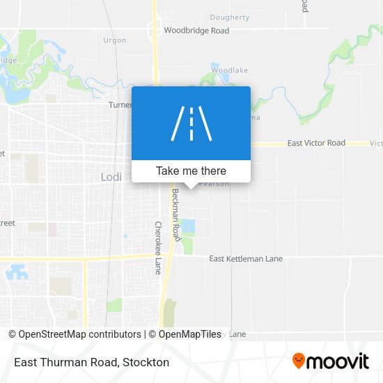 East Thurman Road map