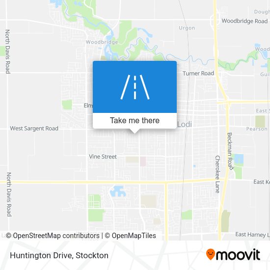 Huntington Drive map