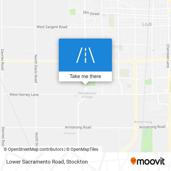 Mapa de Lower Sacramento Road