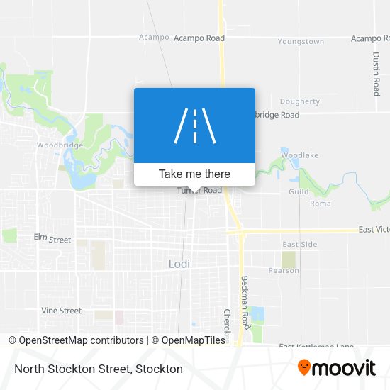 North Stockton Street map