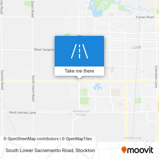 South Lower Sacramento Road map