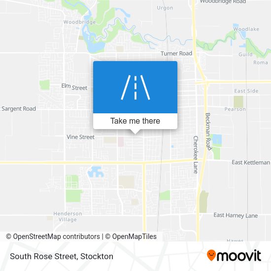 South Rose Street map