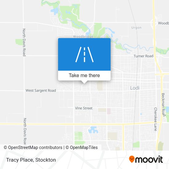 Mapa de Tracy Place