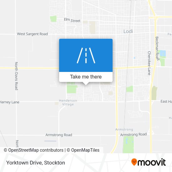 Mapa de Yorktown Drive