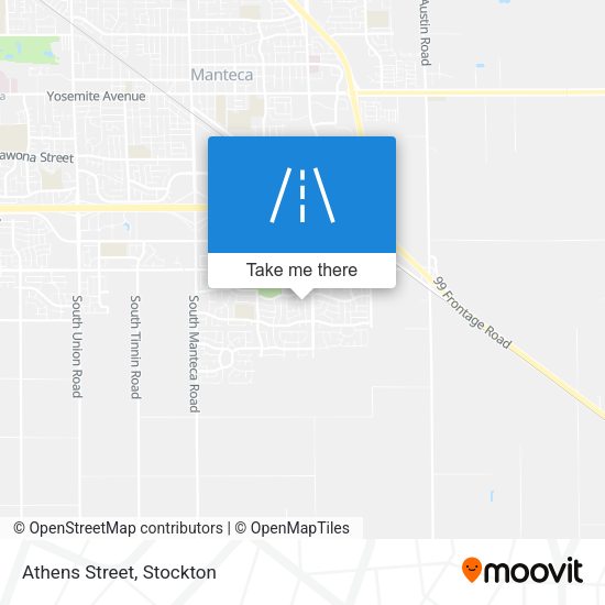 Mapa de Athens Street