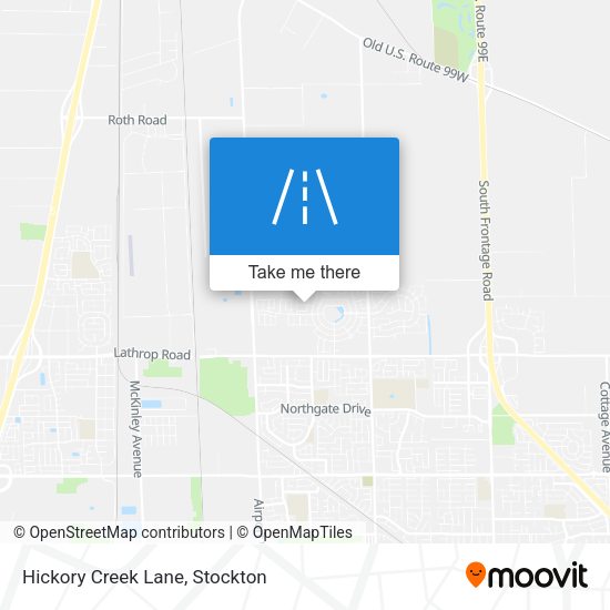 Hickory Creek Lane map