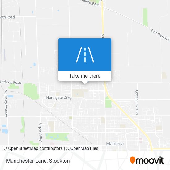 Mapa de Manchester Lane