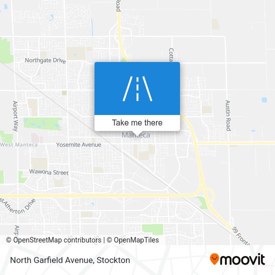 North Garfield Avenue map