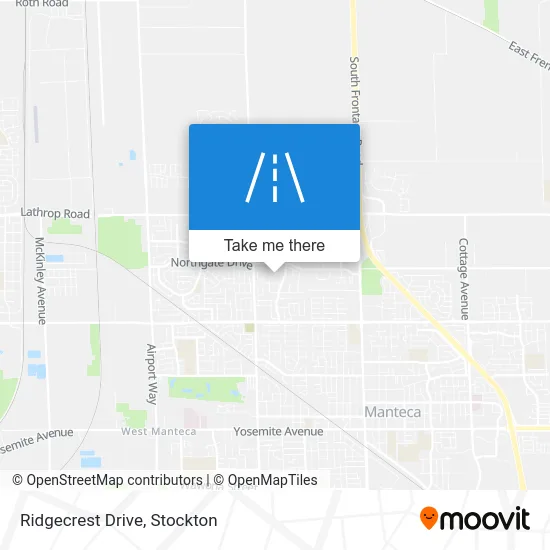 Ridgecrest Drive map