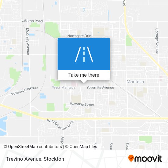 Trevino Avenue map