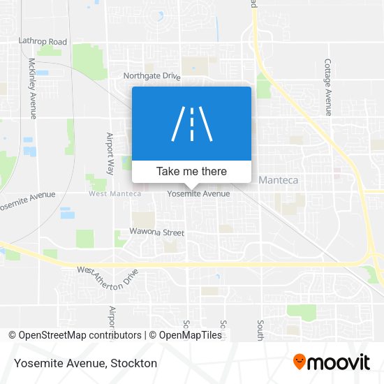 Mapa de Yosemite Avenue