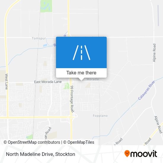 North Madeline Drive map