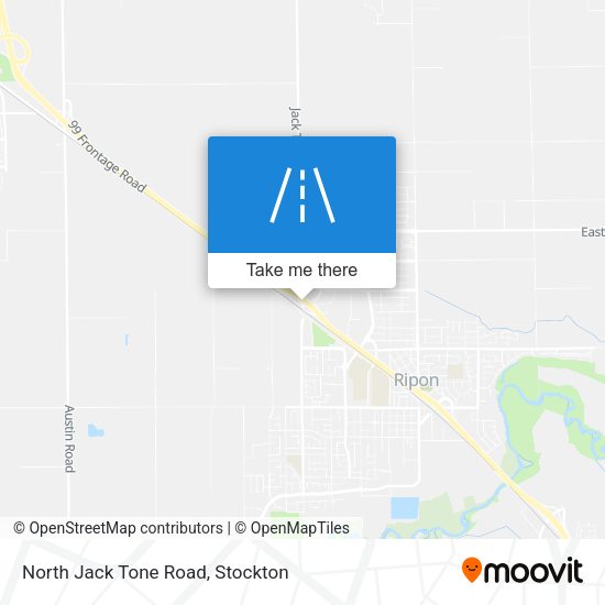 North Jack Tone Road map
