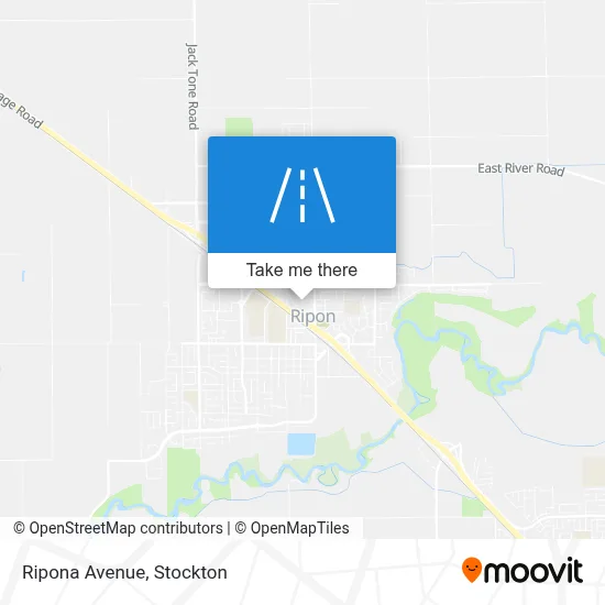 Ripona Avenue map