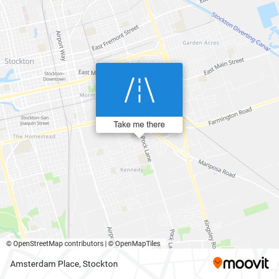 Amsterdam Place map