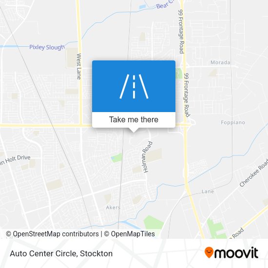 Auto Center Circle map