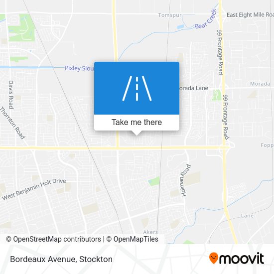 Mapa de Bordeaux Avenue