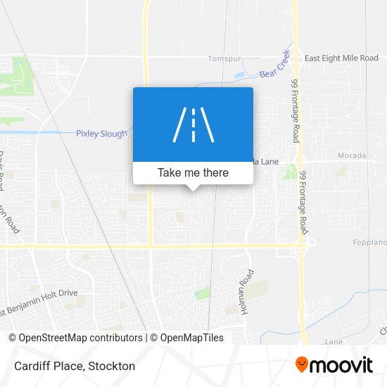 Mapa de Cardiff Place