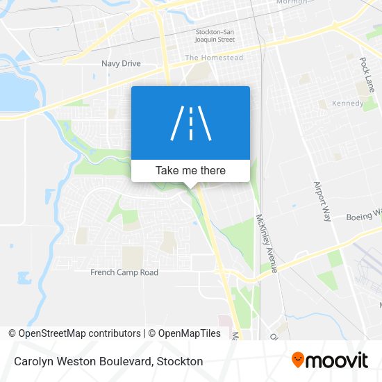 Carolyn Weston Boulevard map