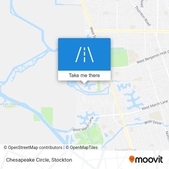 Mapa de Chesapeake Circle