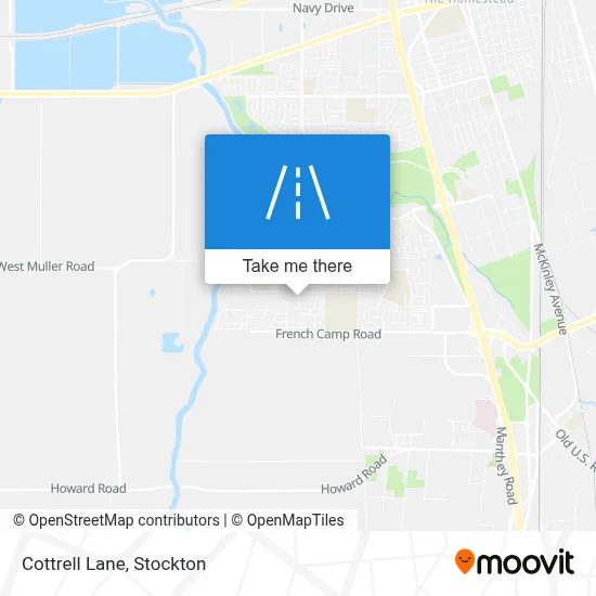Cottrell Lane map