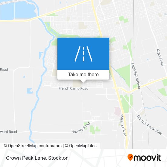 Mapa de Crown Peak Lane