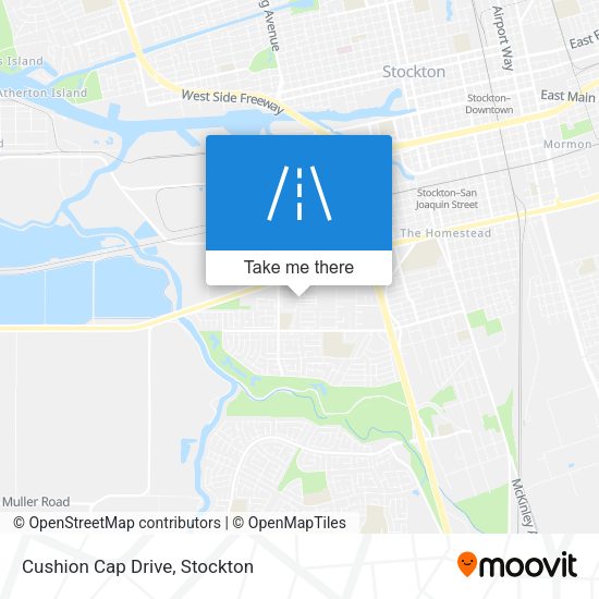 Mapa de Cushion Cap Drive